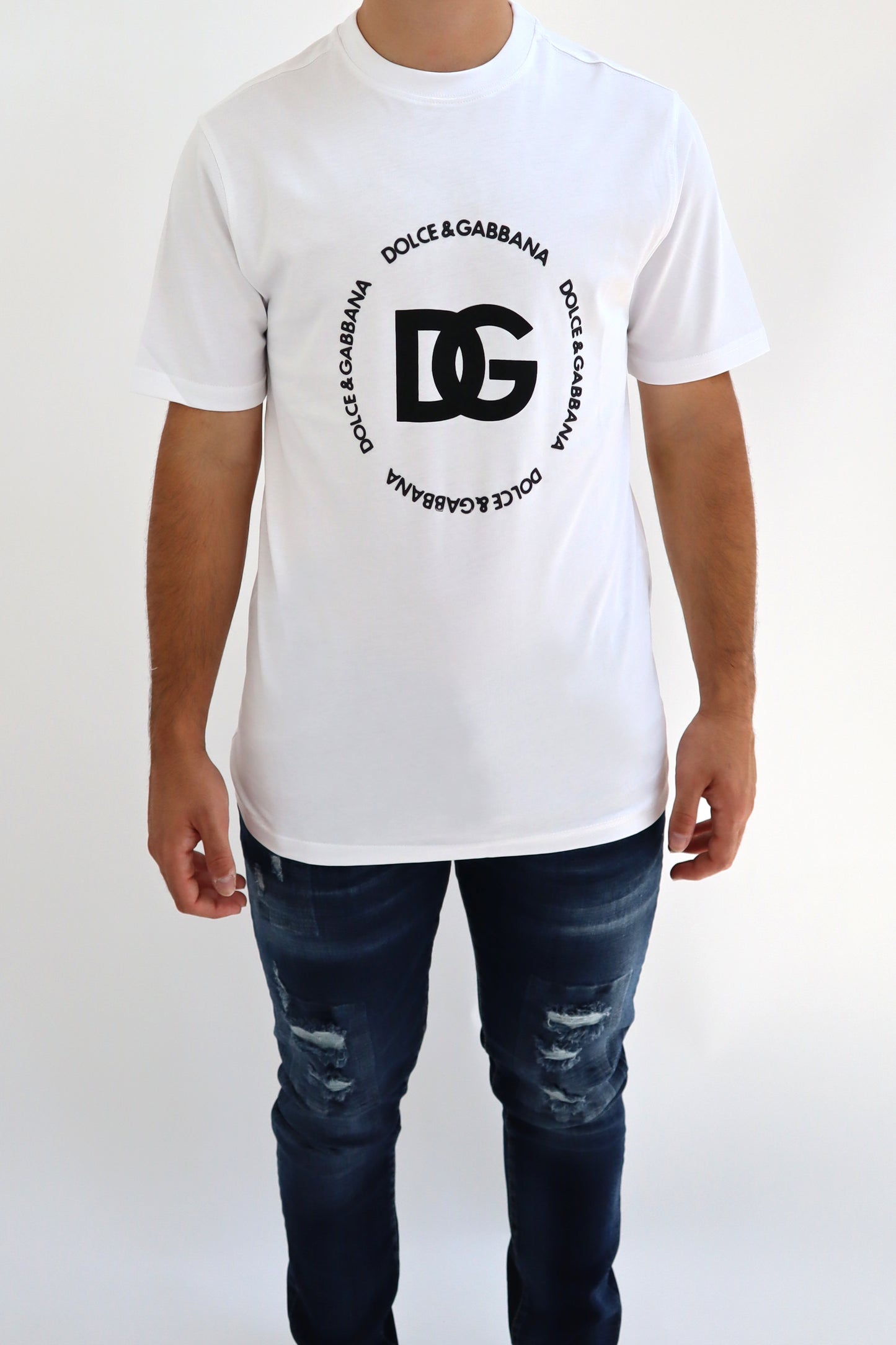 D&G T-Shirt logo bianca