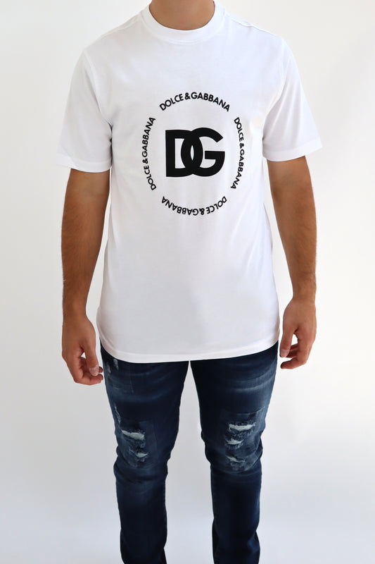 D&G T-Shirt logo bianca