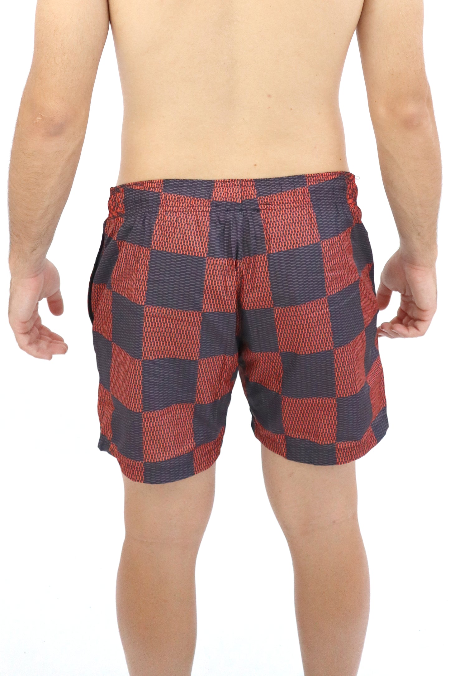 LV costume a quadri rosso e blu